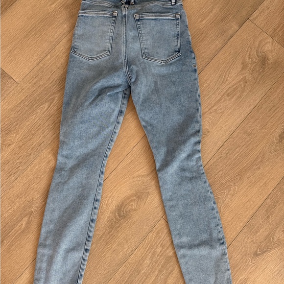 Women's Light Blue Distressed Jeans - Picture 3 of 3